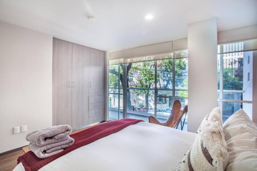 Апарт отель Corazon De Condesa 3 Departamentos - 200Mbps Wifi, Roof, Gym Мехико Экстерьер фото