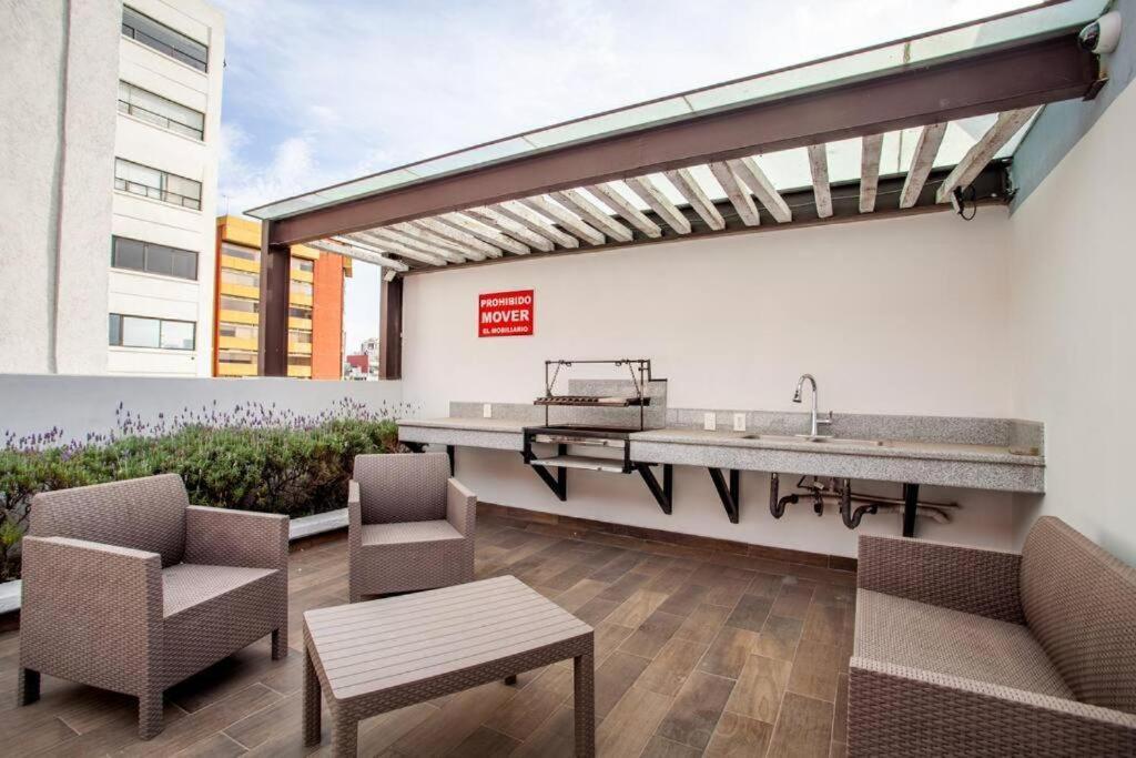 Апарт отель Corazon De Condesa 3 Departamentos - 200Mbps Wifi, Roof, Gym Мехико Экстерьер фото